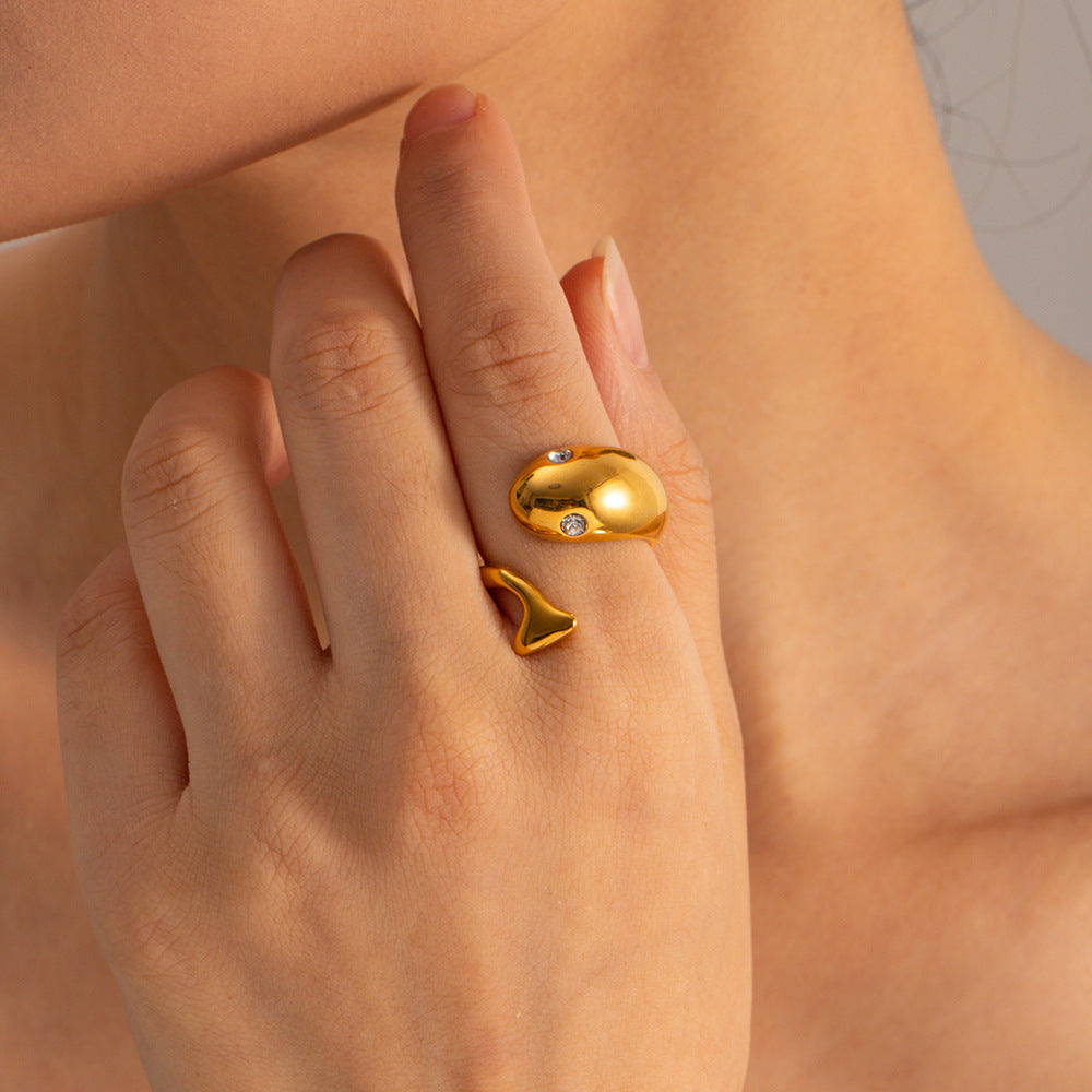 Etta Gold Schlangenring-Maison Doré