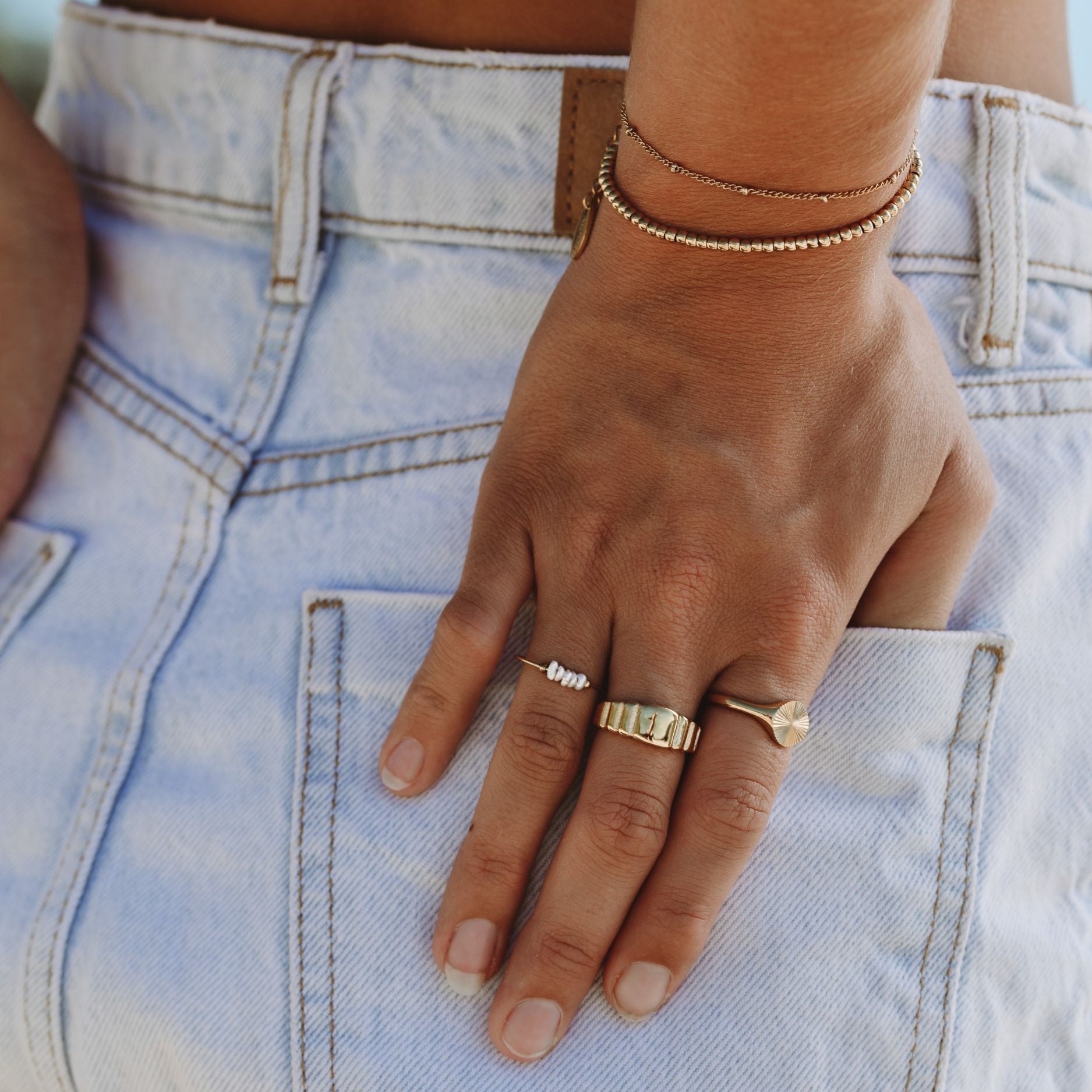 Sonnen-Signet-Ring-Maison Doré