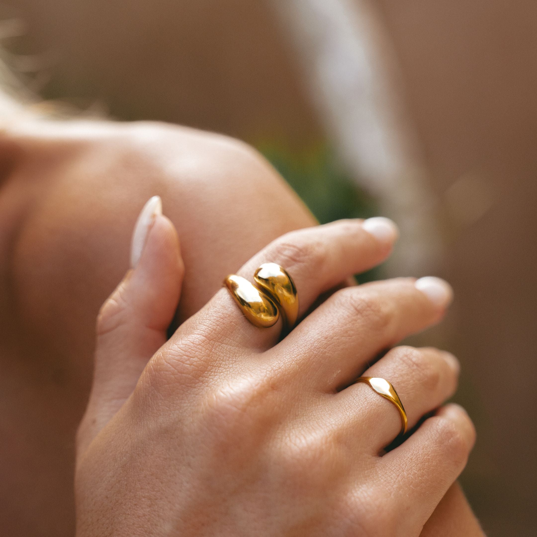 Doppelter Twist Ring-Maison Doré