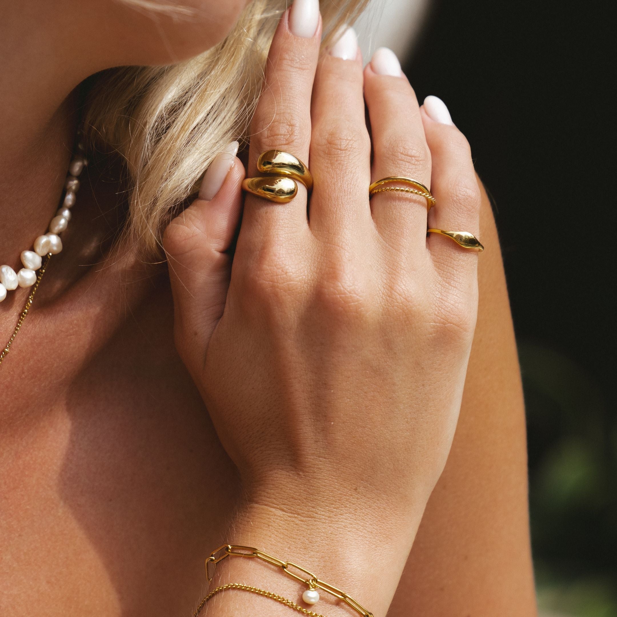 Doppelter Twist Ring-Maison Doré