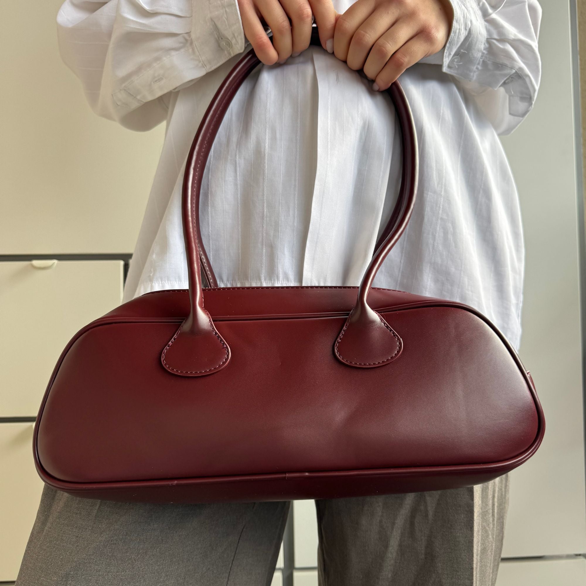 Vivienne Barrel Bag Wein-Maison Doré