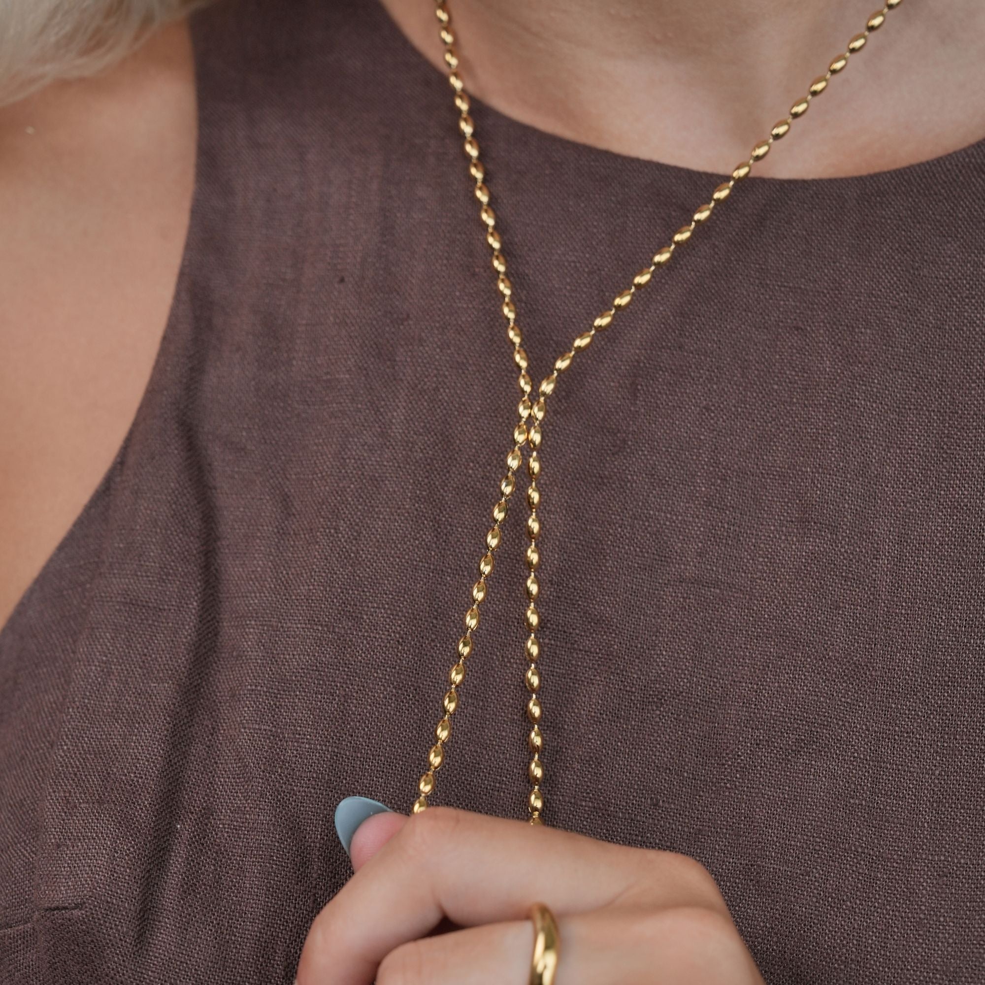 Zariah Lariat Halskette-Maison Doré