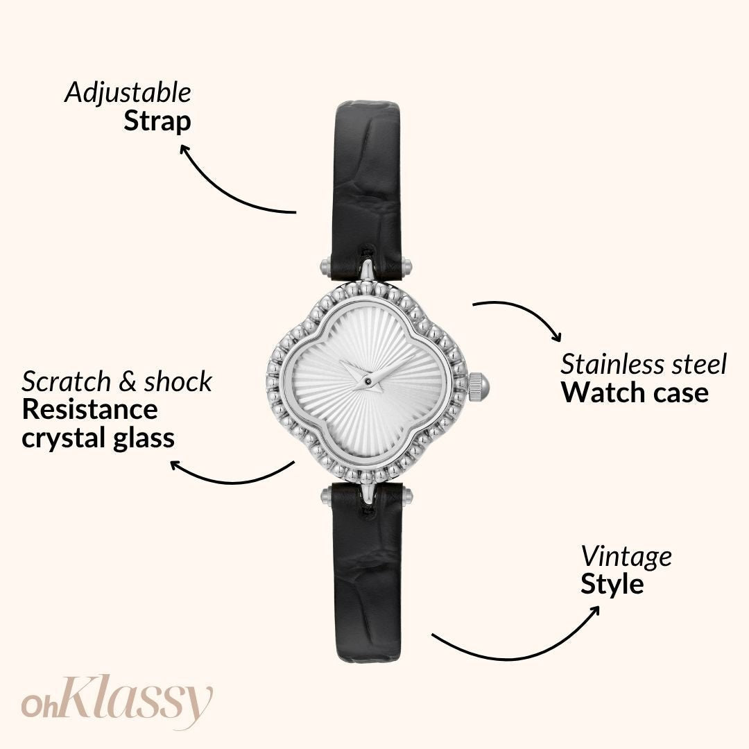 Vespera | Leder Zilver