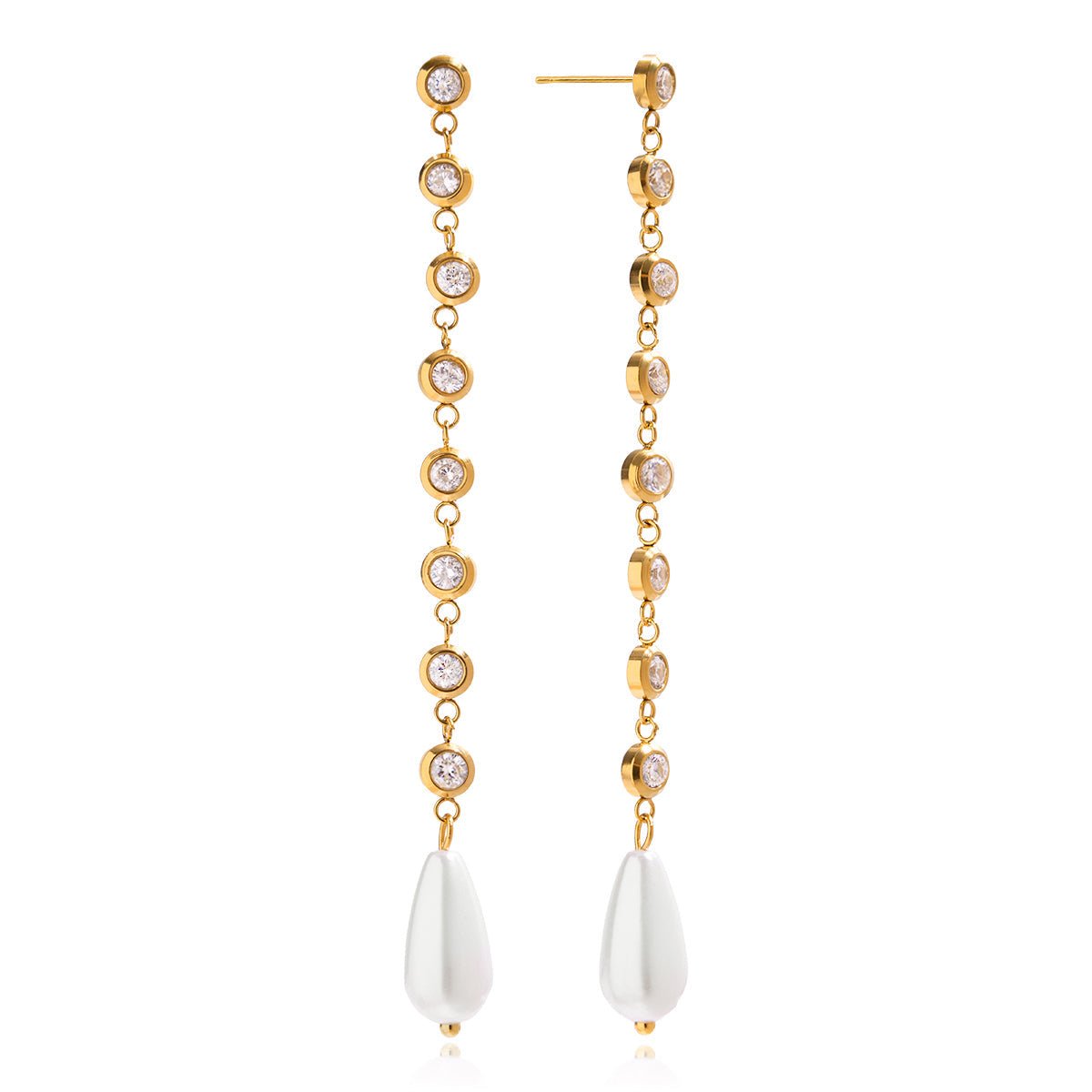 Althena Tropfenohrringe | 18K Gold-Maison Doré