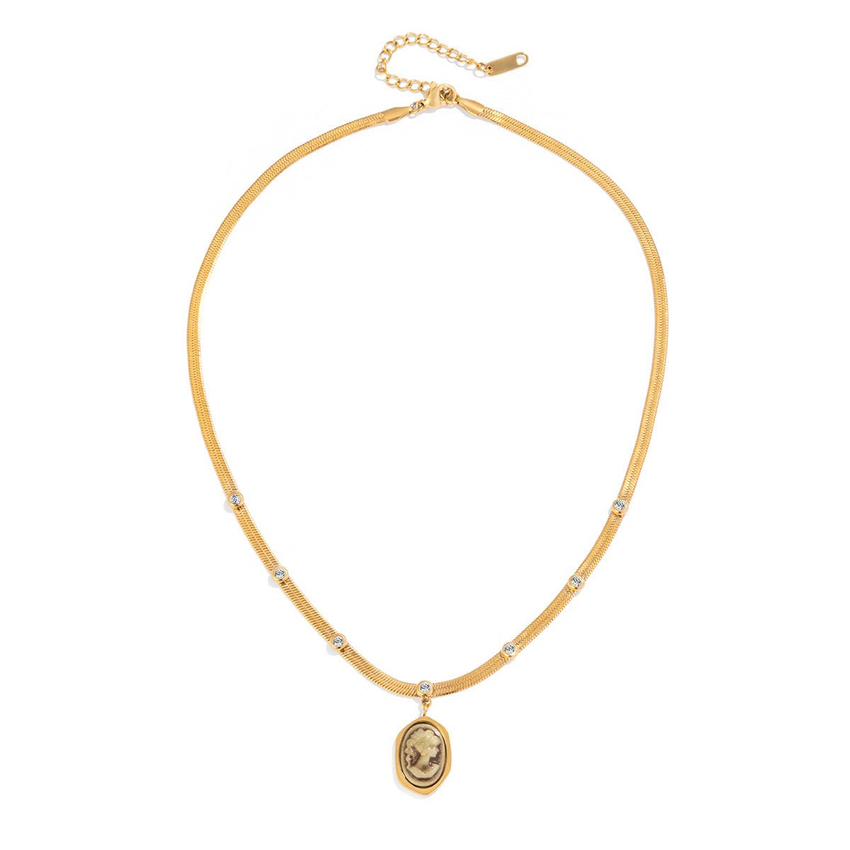 Amorette Cameo Choker-Maison Doré