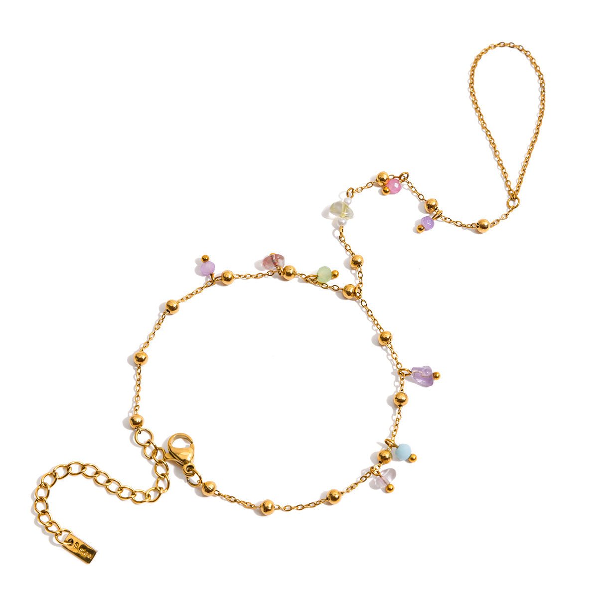 Isabelle Gem Ring Armband | 18K Gold-Maison Doré