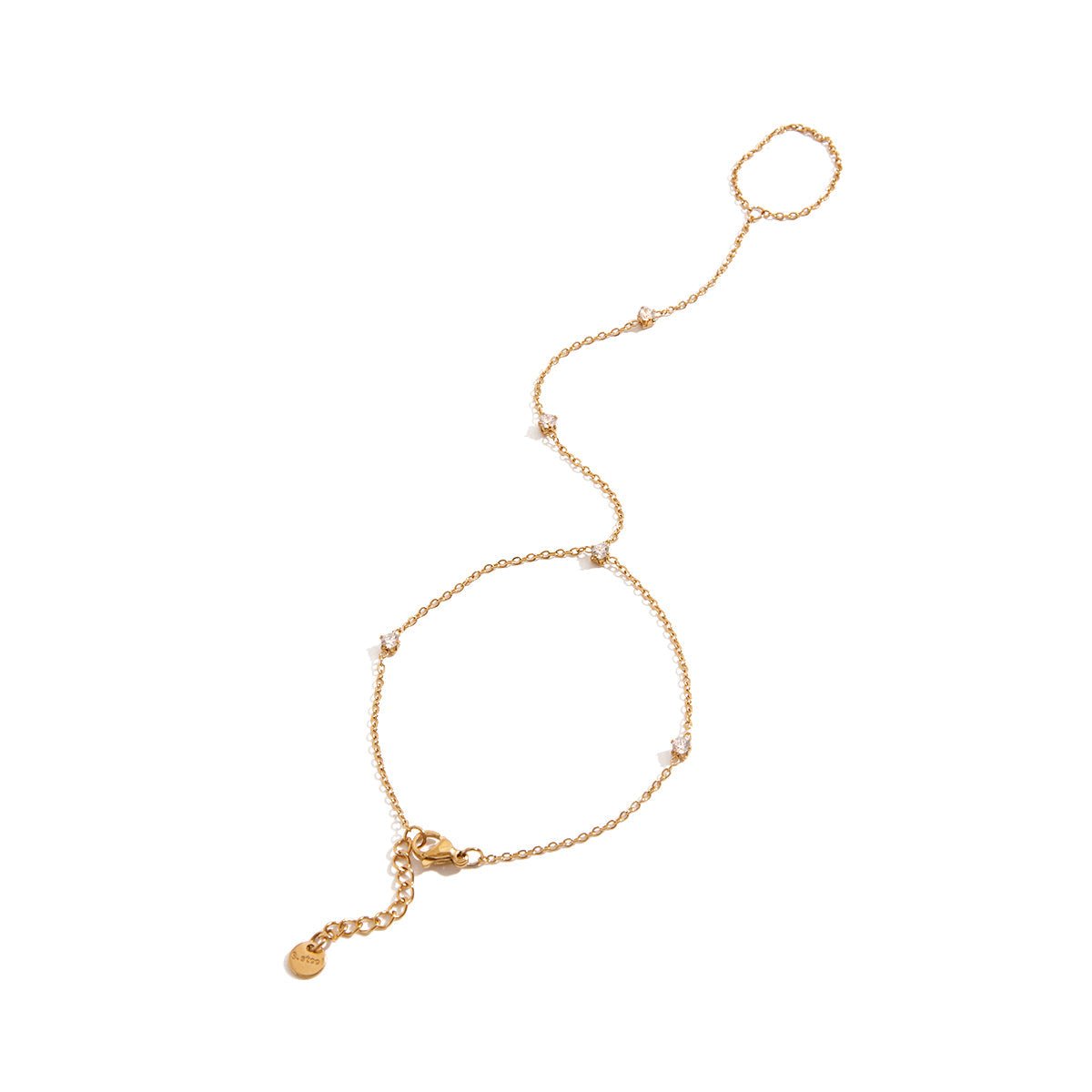 Ramona Kristallen Ring Armband | 18K Gold-Maison Doré