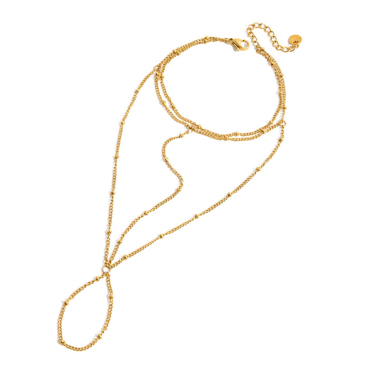 Seren Drapé Ring Armband | 18K Gold-Maison Doré