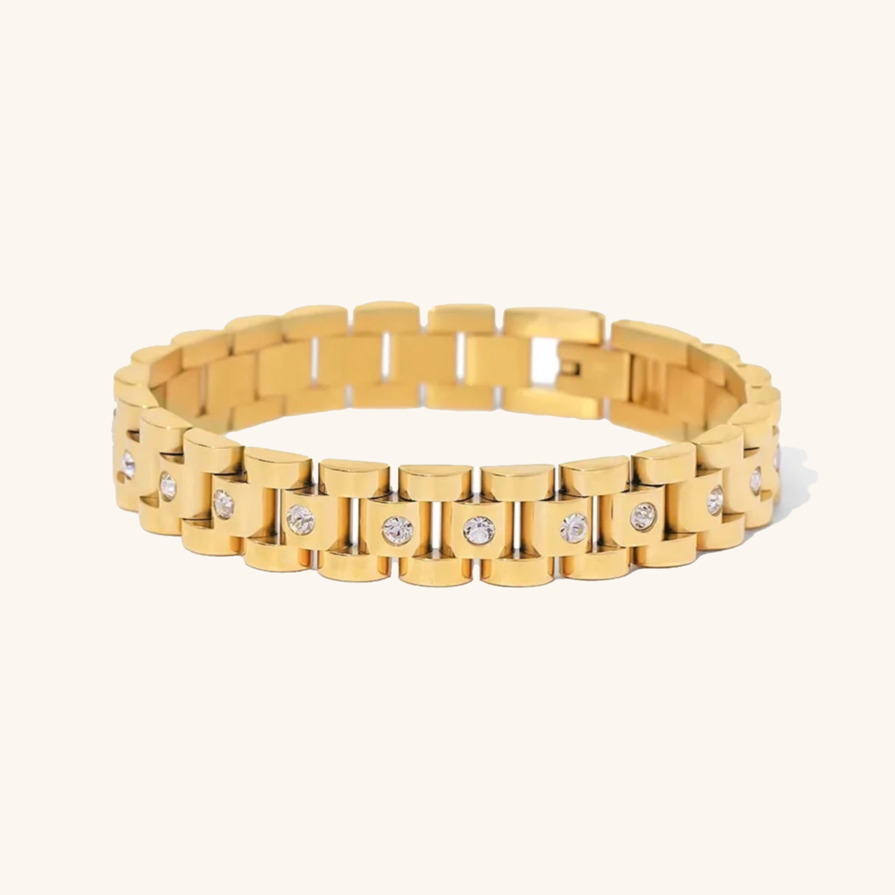 Goldene Uhrenarmbandarmband-Maison Doré