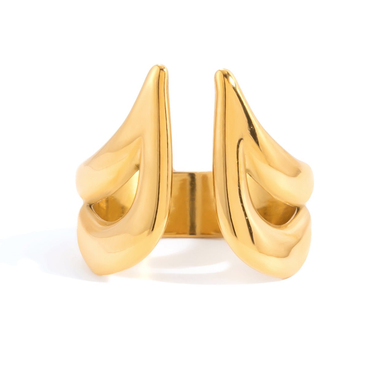 Gaelle skulpturaler Armreif | 18K Gold-Maison Doré