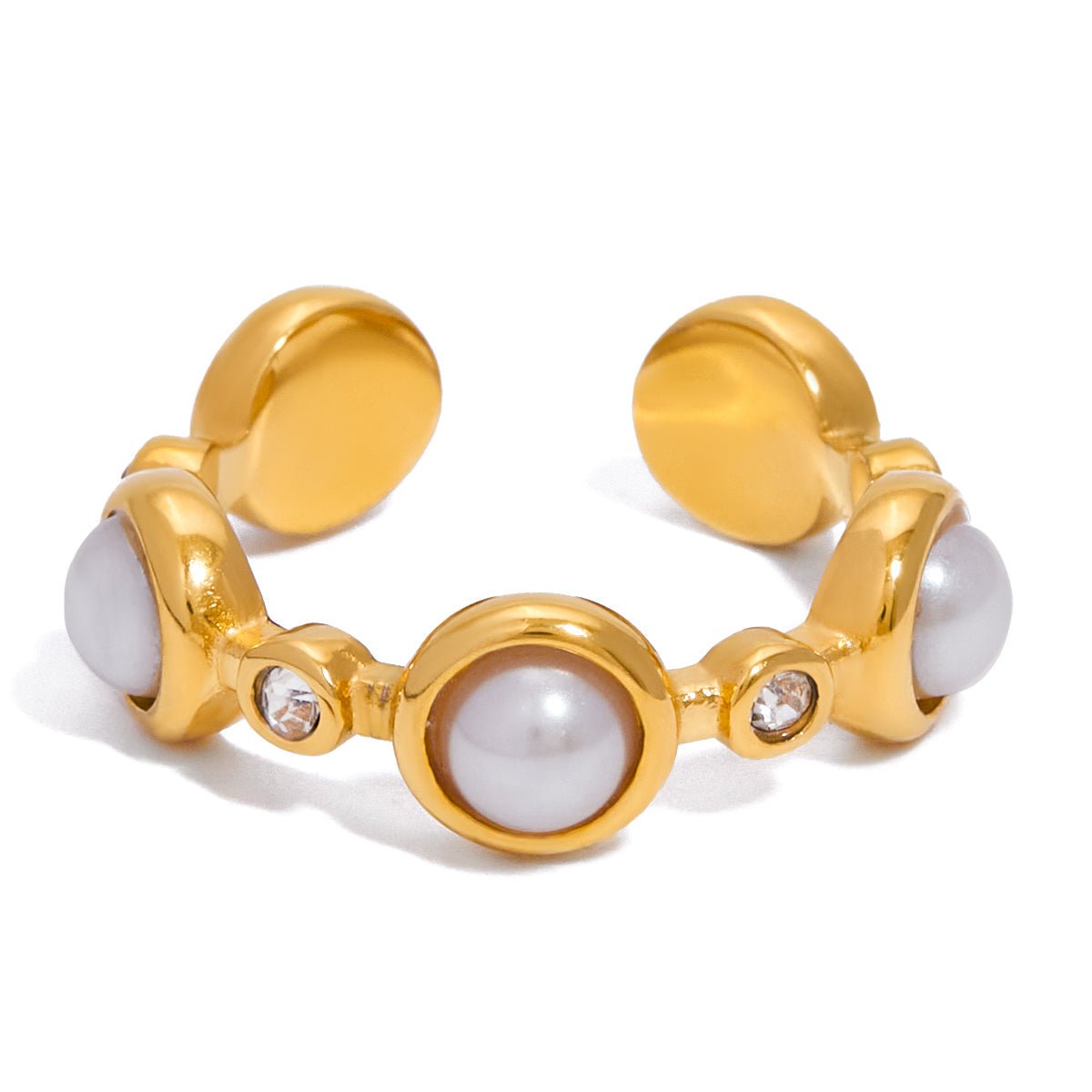 Ayana Perlen-Manschettenring | 18K Gold-Maison Doré