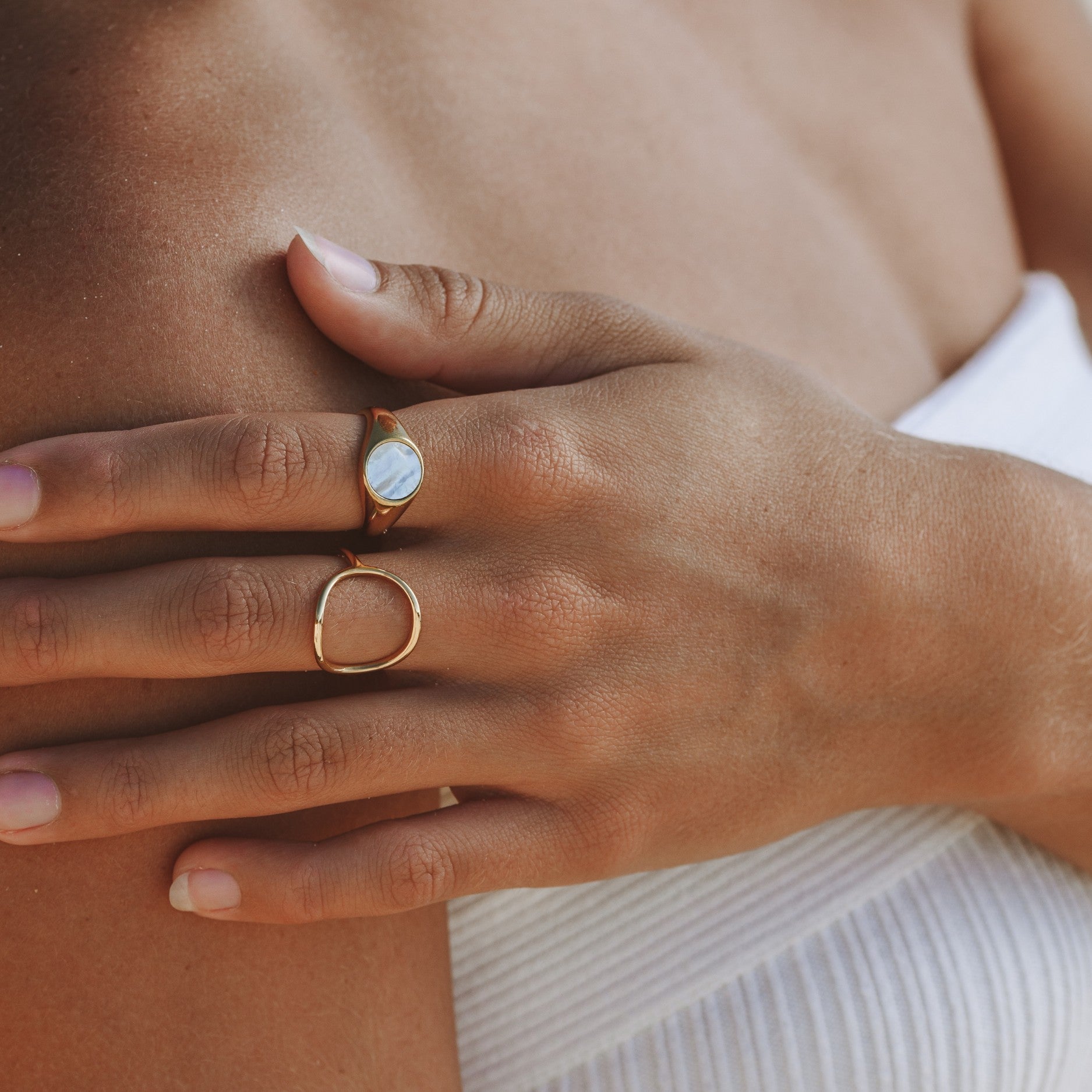 "Bahïa" Ovaler Ring-Maison Doré