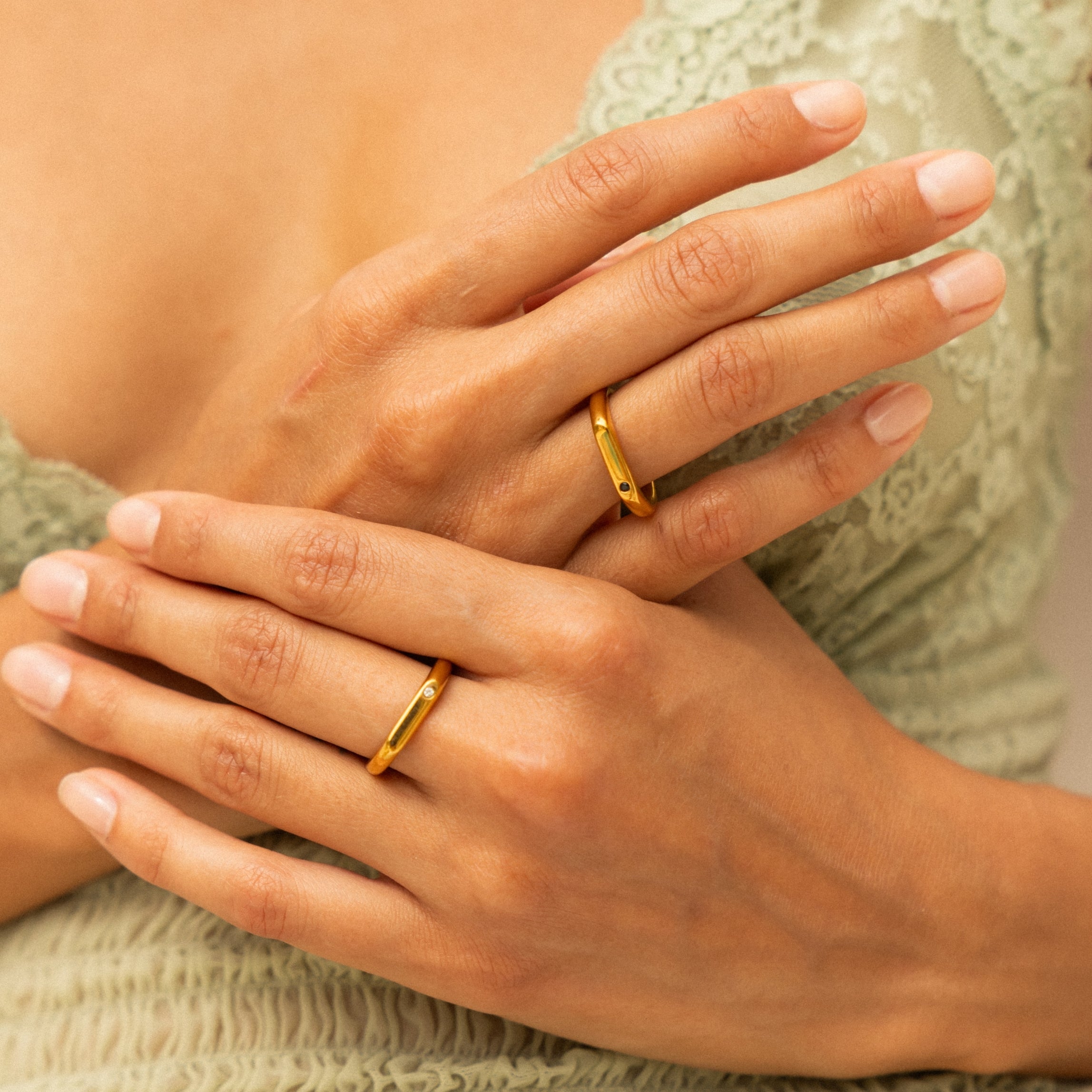 „Beste Freunde“ Ringe Set-Maison Doré
