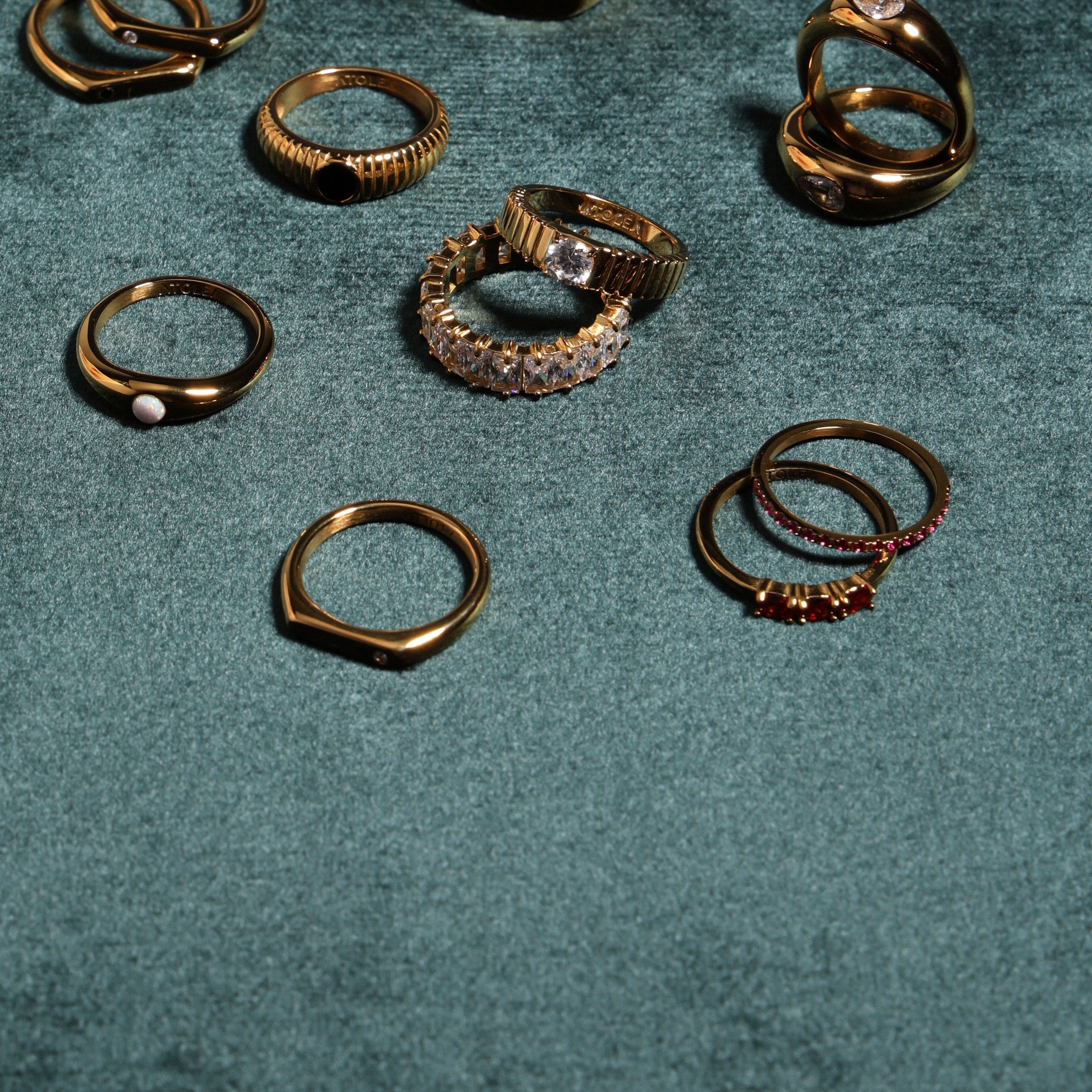 “Bordeaux” Dünner Ring-Maison Doré