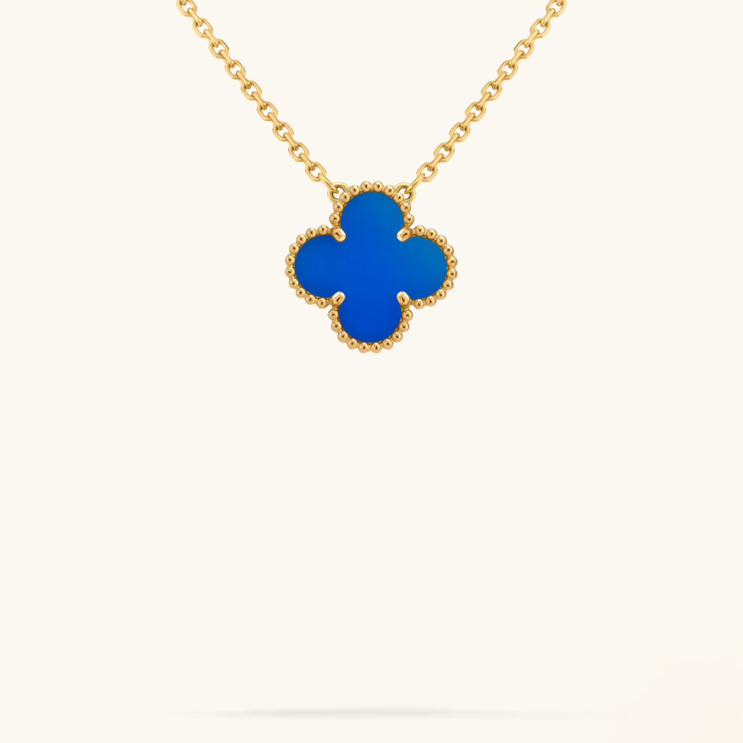 CLOVER | Blauer Halskette-Maison Doré