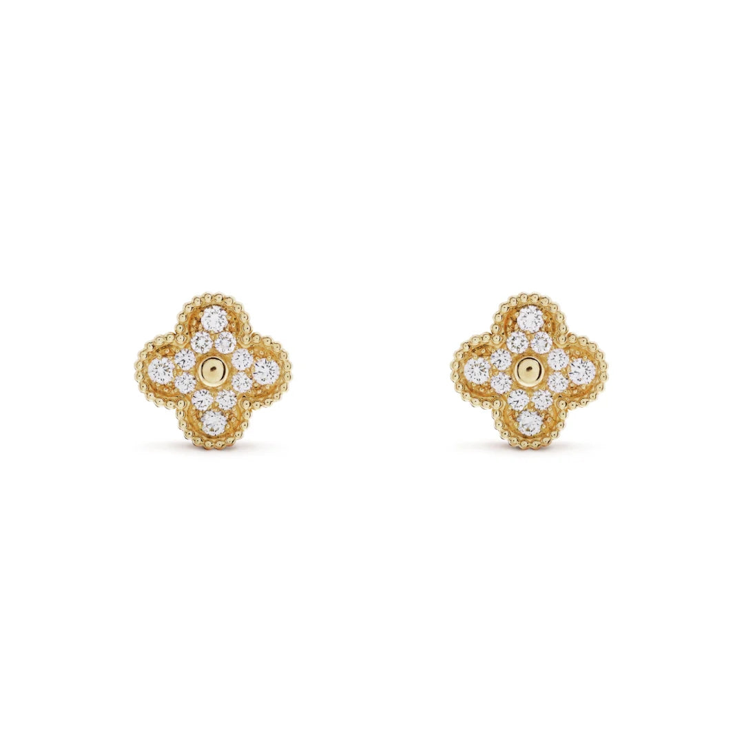 CLOVER | Goldene Prestige-Ohrringe-Maison Doré