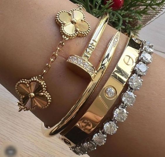 CLOVER | Goldene Armbanduhr-Maison Doré