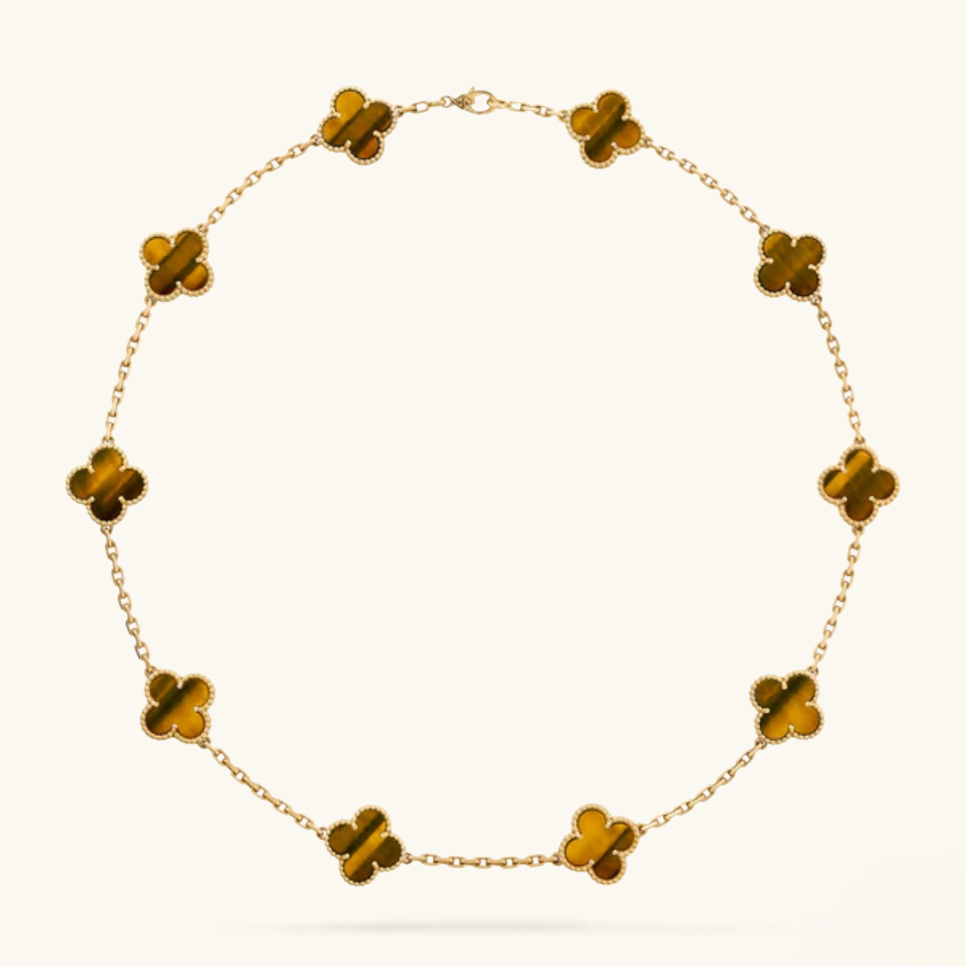 CLOVER | Halskette mit Tiger-Motiv 10-Maison Doré