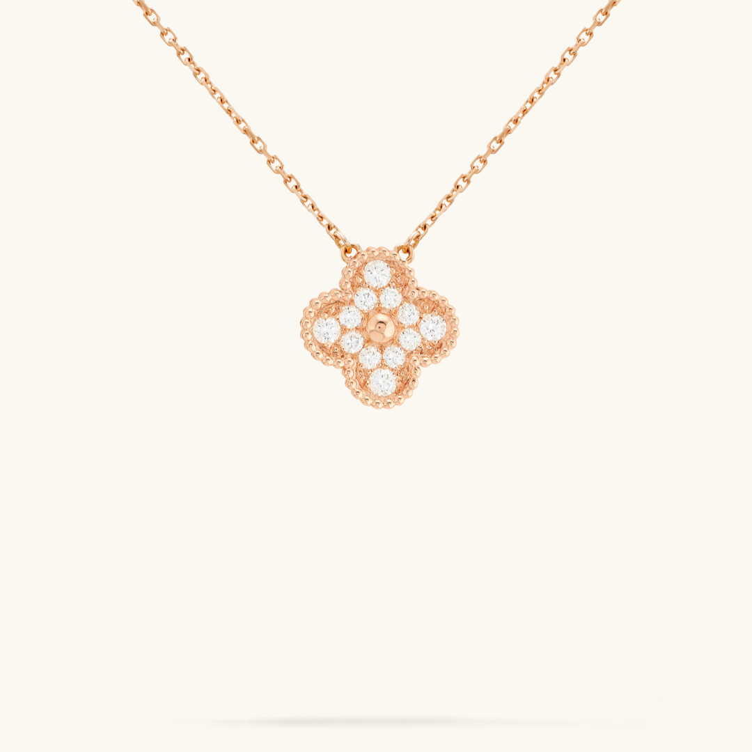 CLOVER | Rosa Prestige Halskette-Maison Doré