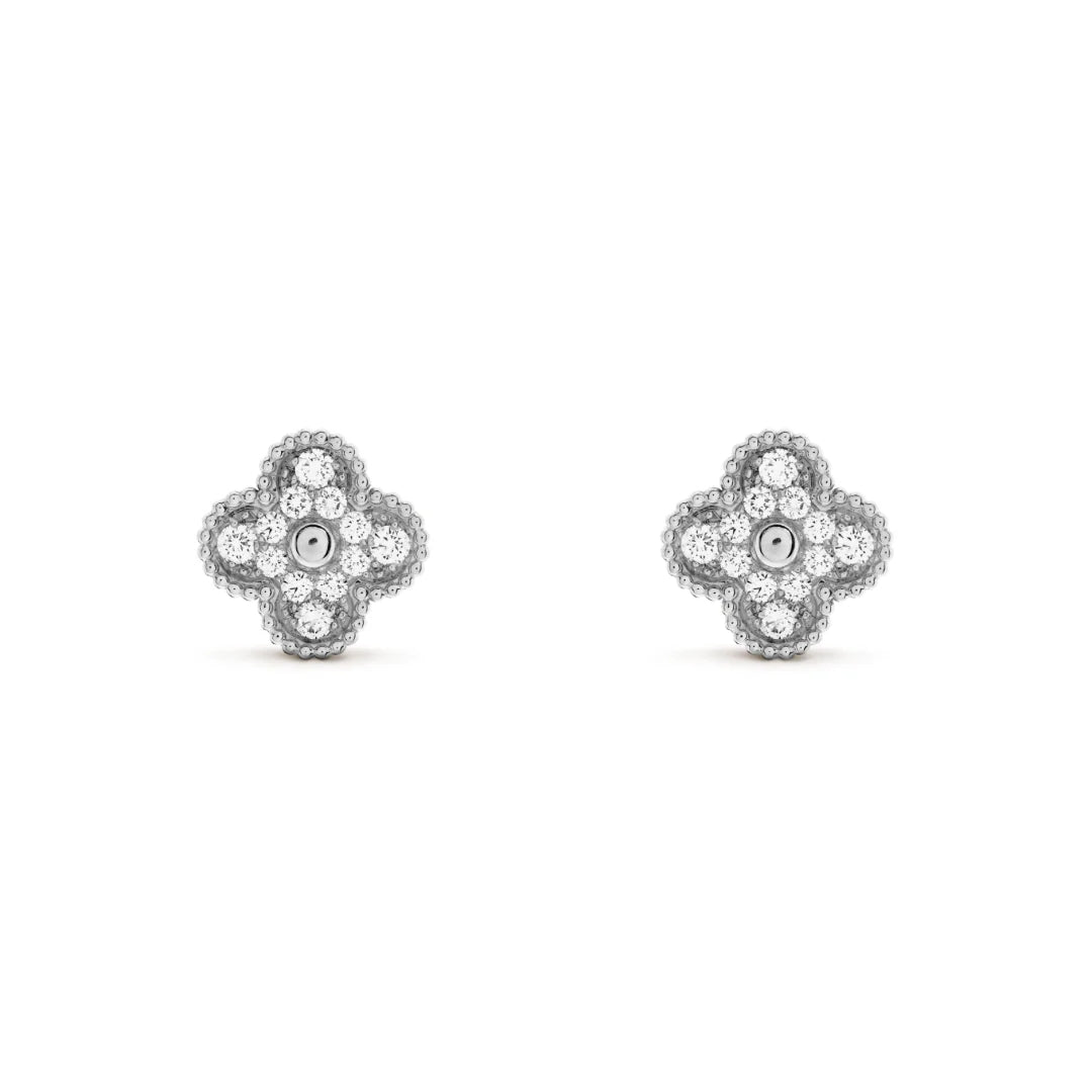 CLOVER | Silberne Prestige-Ohrringe-Maison Doré