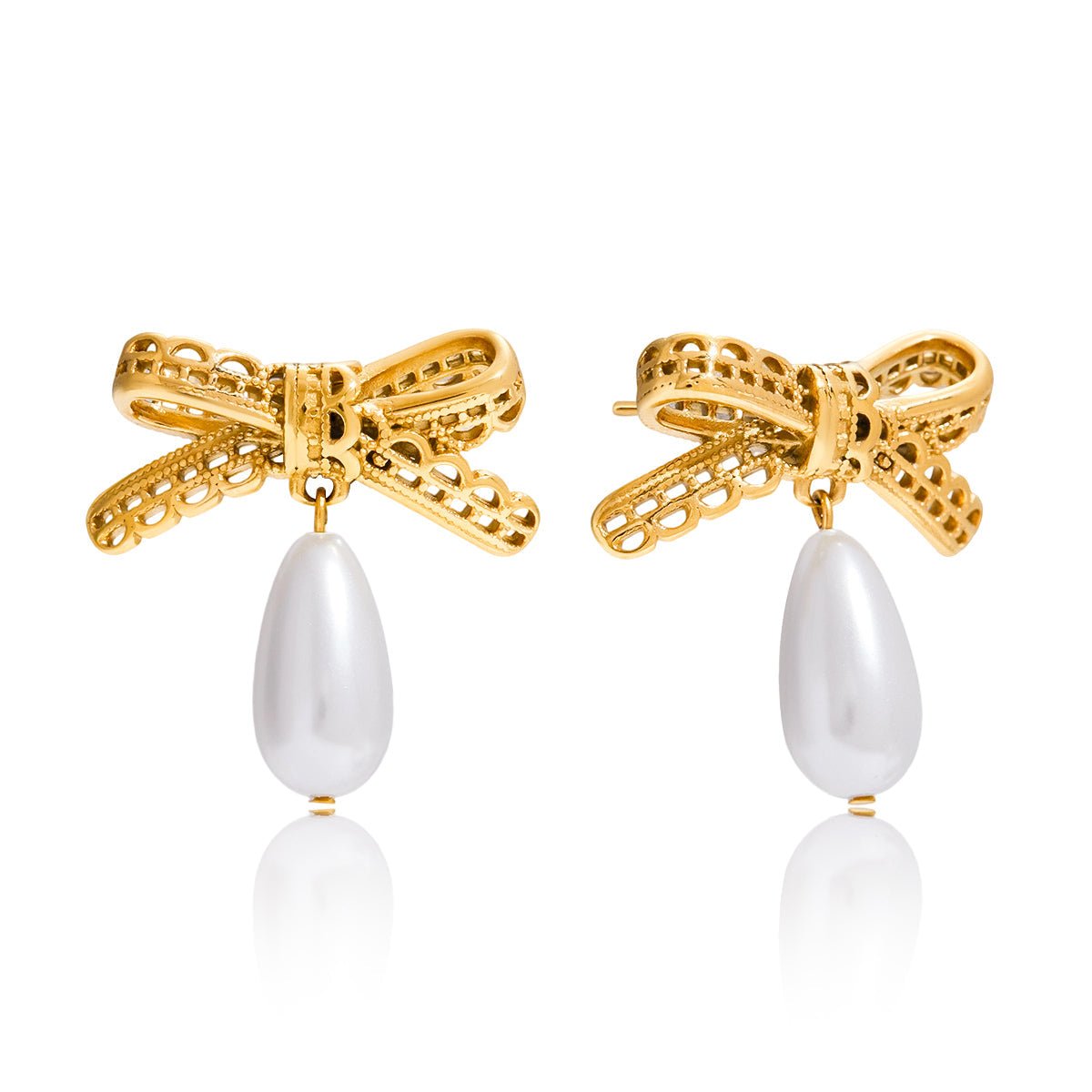 Calliope Tropfen Ohrringe | 18K Gold-Maison Doré