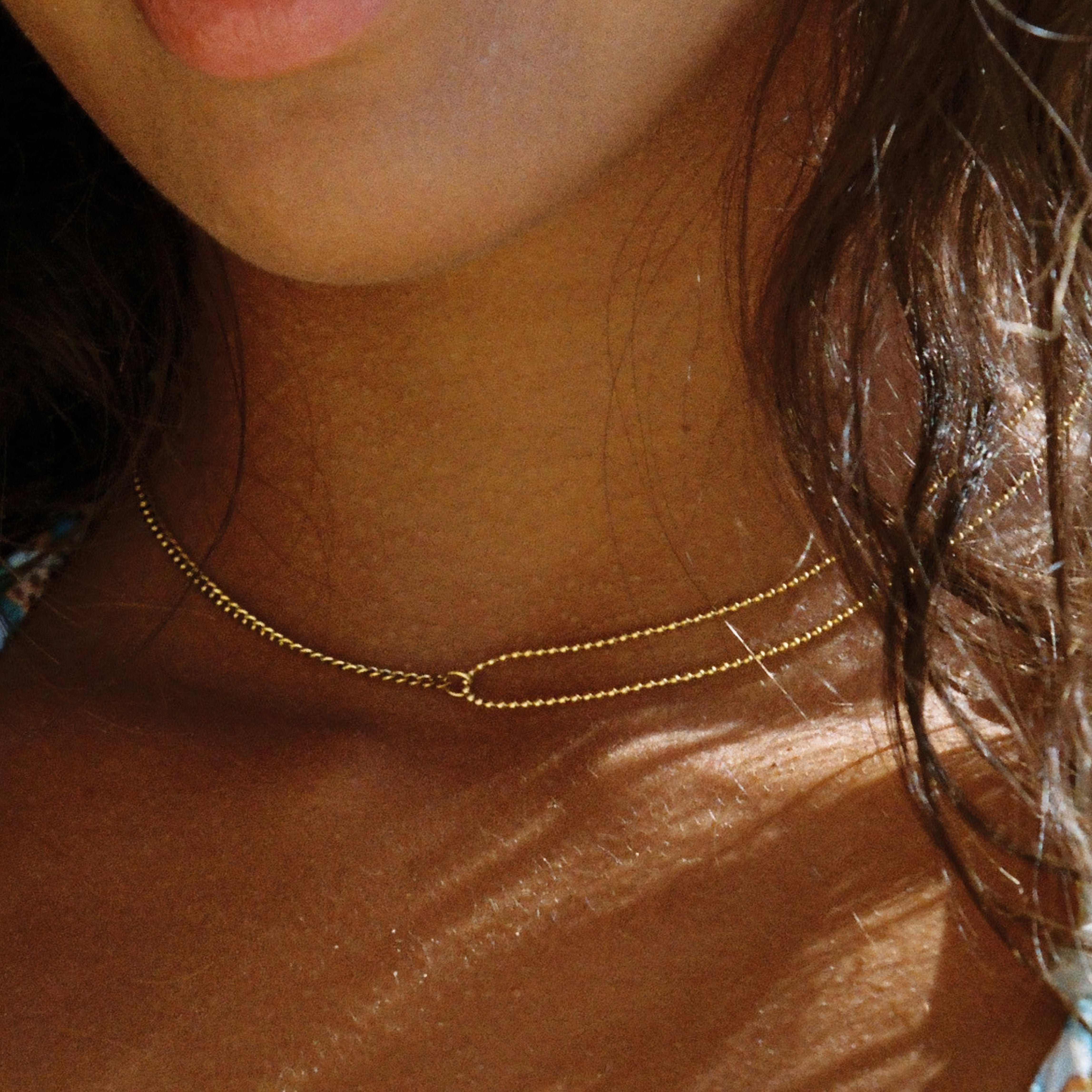 Doppeltes Trouble Choker-Maison Doré