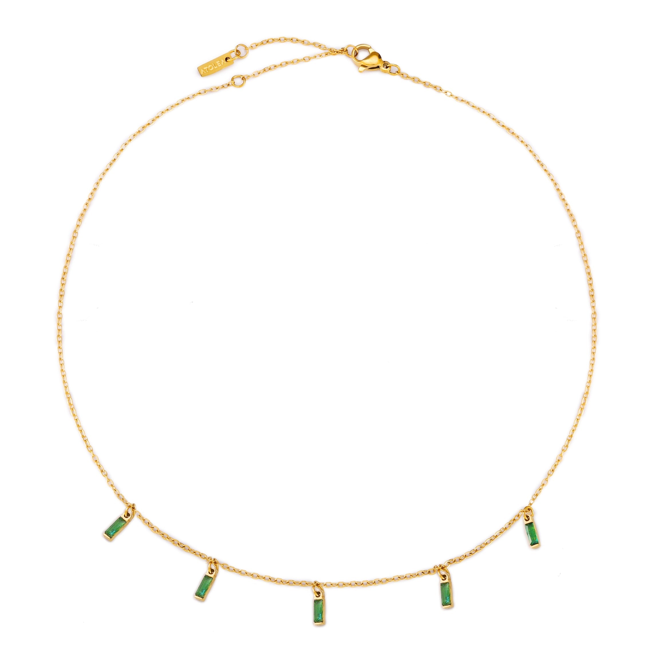 Regen der Smaragde Choker-Maison Doré