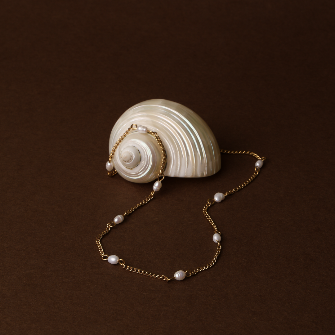 Zarte Goldperlen Choker-Maison Doré