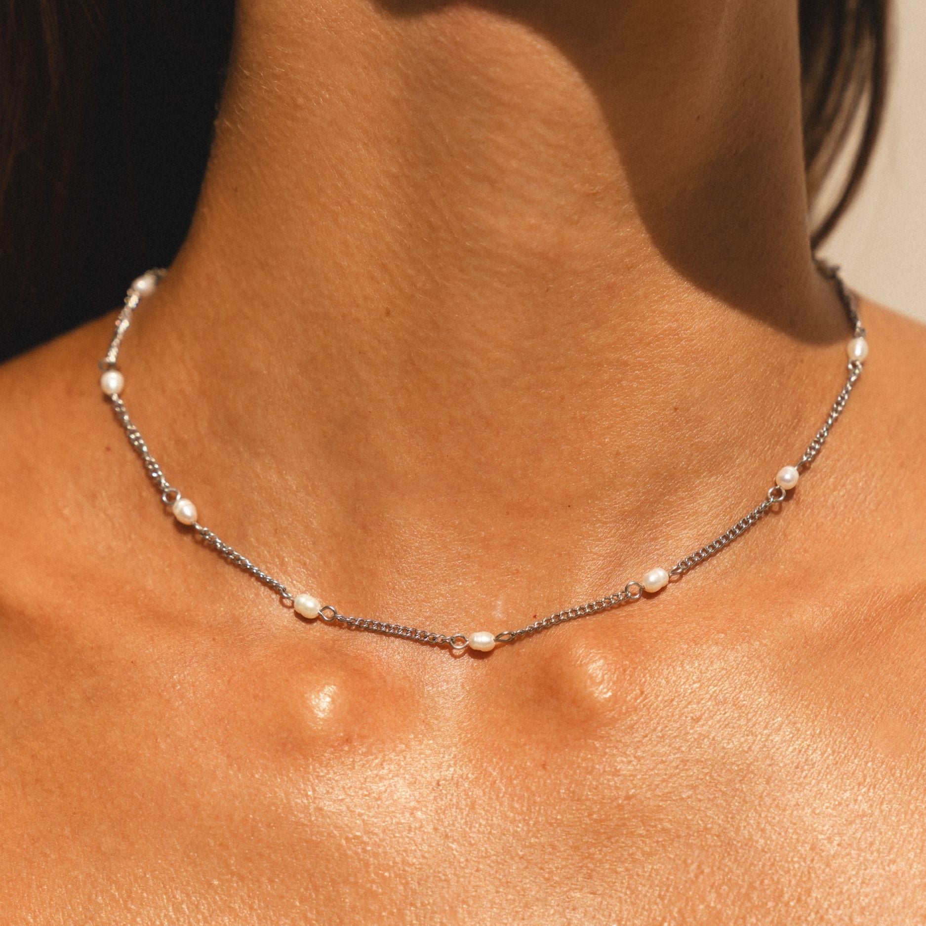 Zarte Goldperlen Choker-Maison Doré