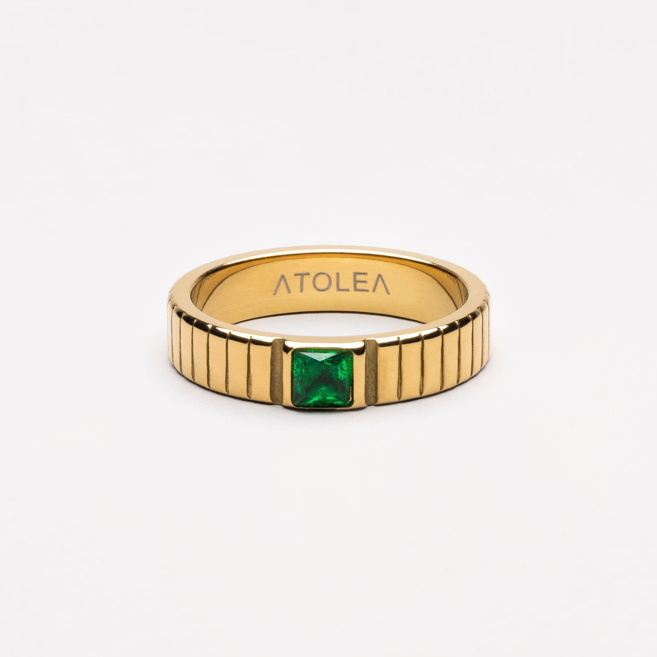 Chunky Smaragd Ring-Maison Doré