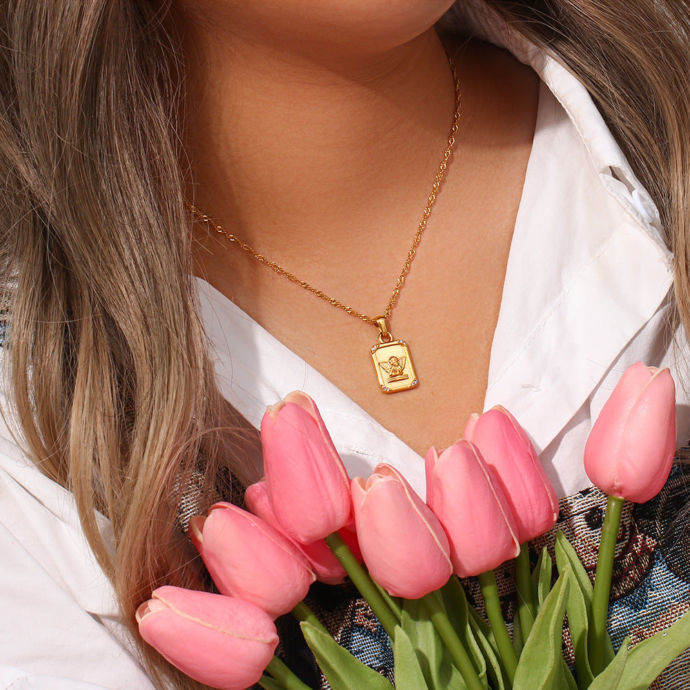 Cleo Gold Necklace-Maison Doré