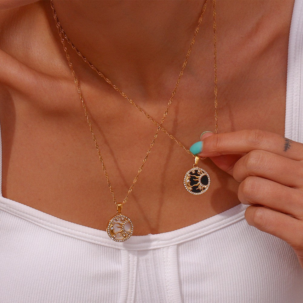 Cosima Gold Necklace-Maison Doré