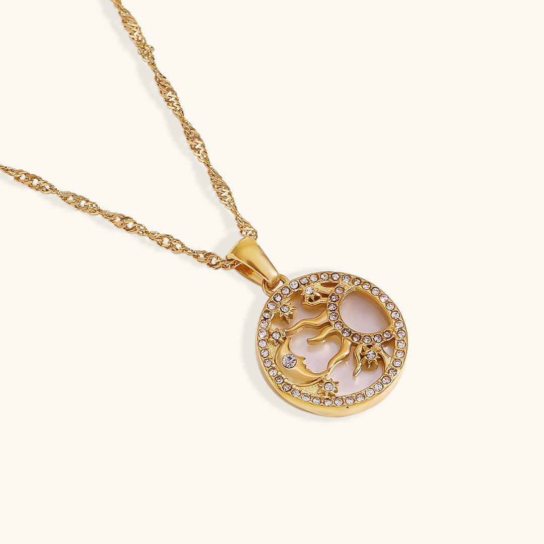 Cosima Gold Necklace-Maison Doré