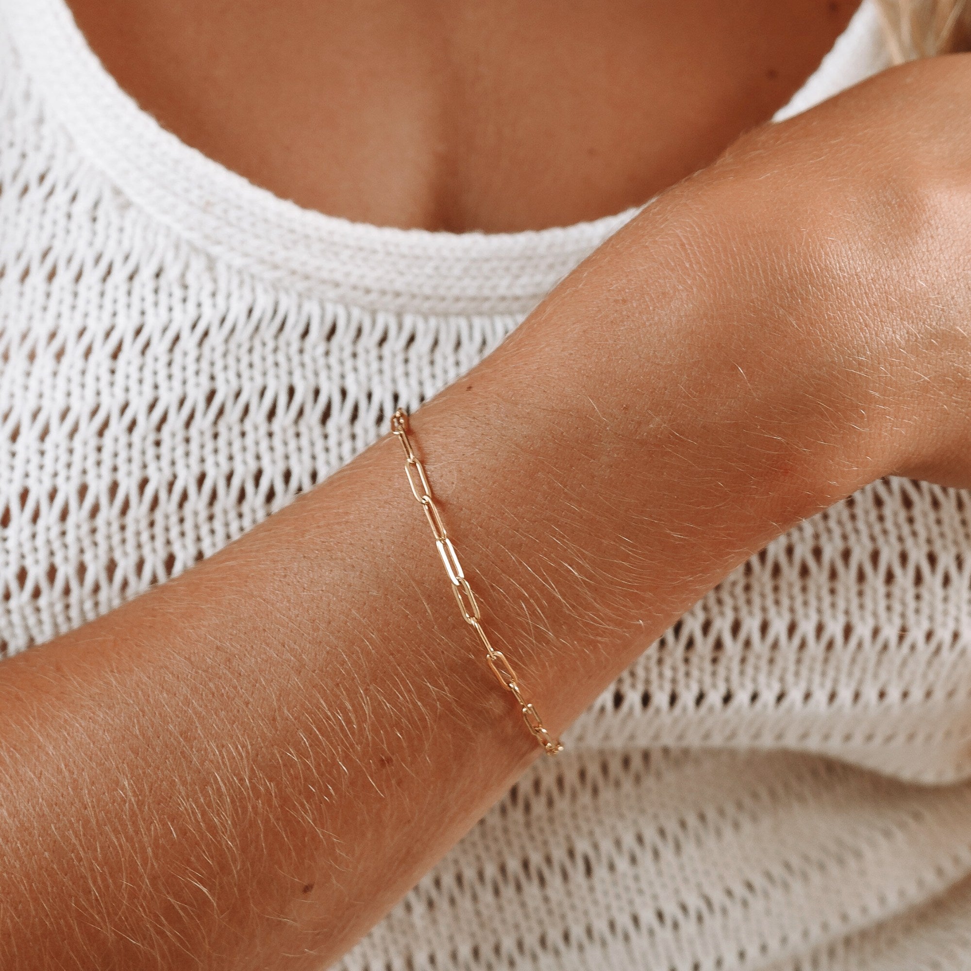 "Cozumel" Paperclip-Armband-Maison Doré