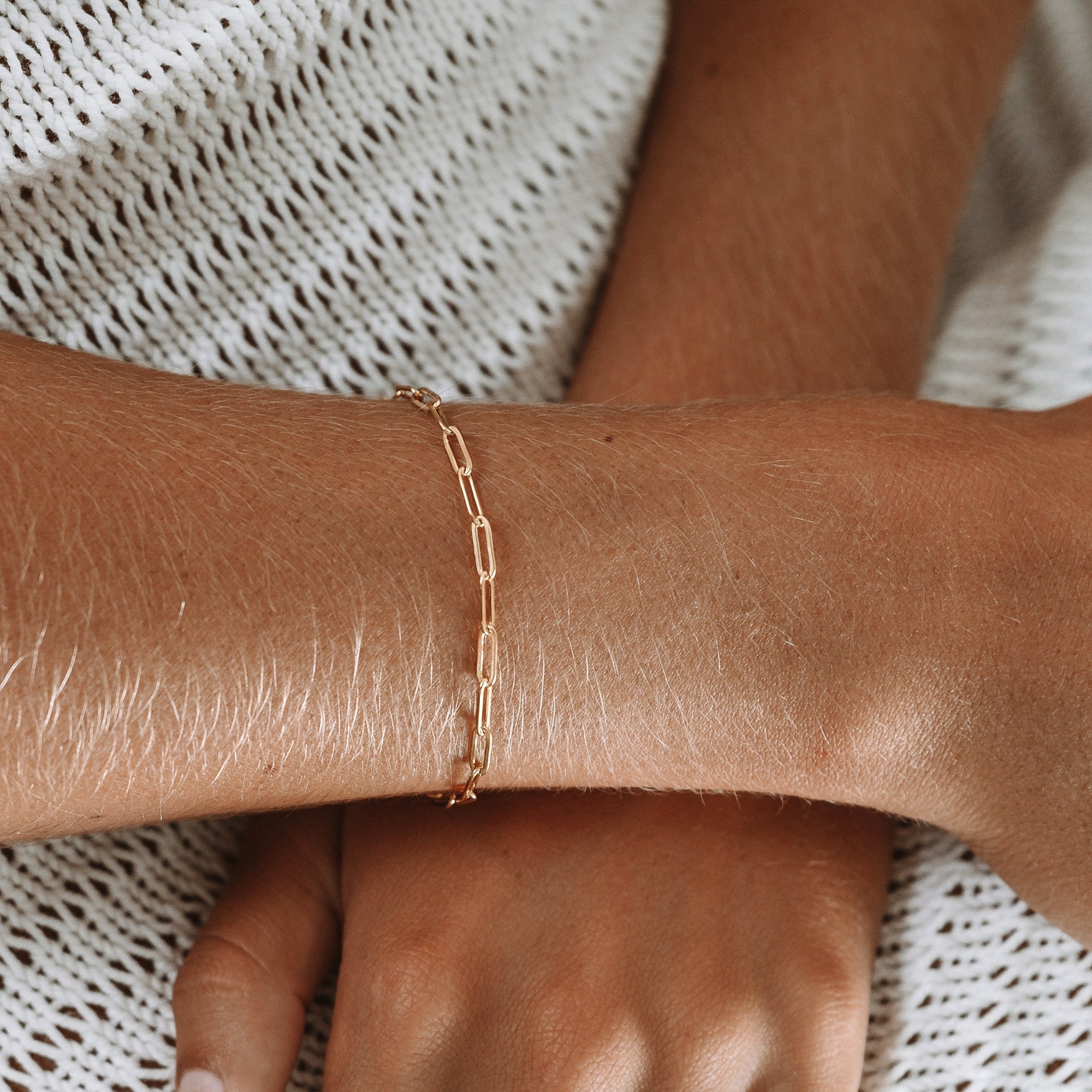 "Cozumel" Paperclip-Armband-Maison Doré