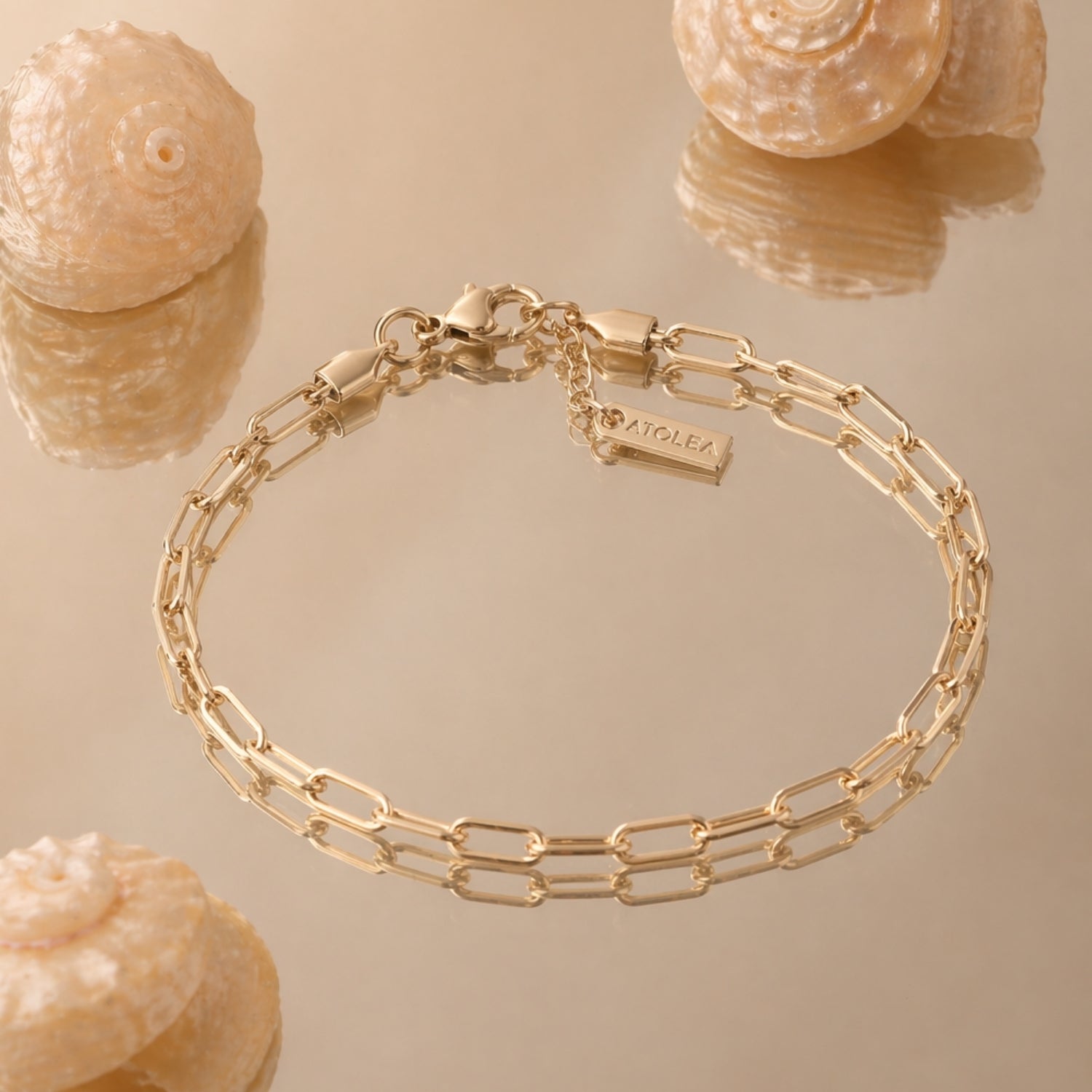 "Cozumel" Paperclip-Armband-Maison Doré