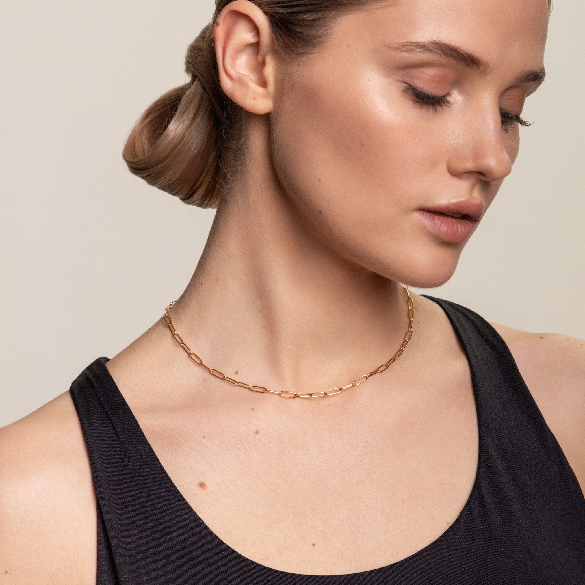 "Cozumel" Paperclip-Choker-Maison Doré