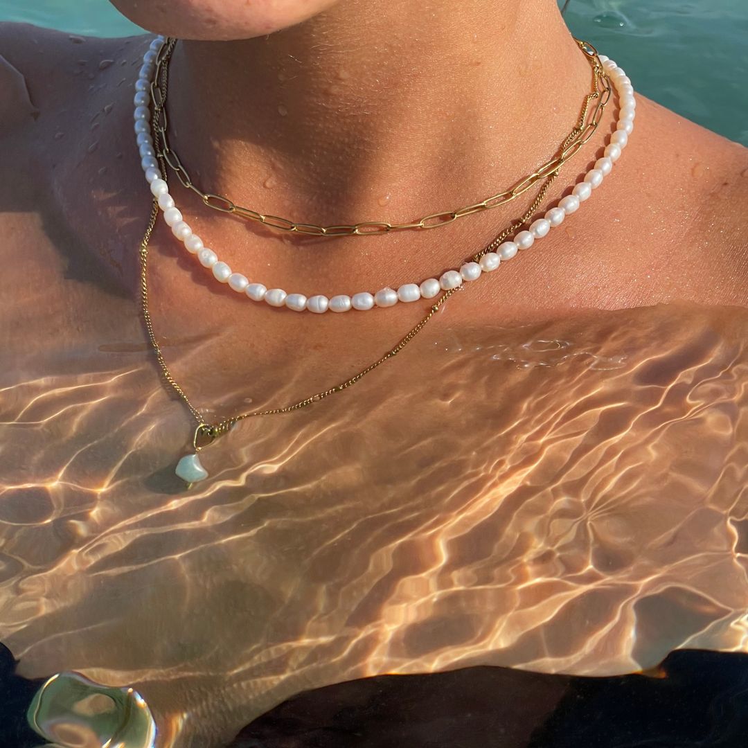 "Cozumel" Paperclip-Choker-Maison Doré