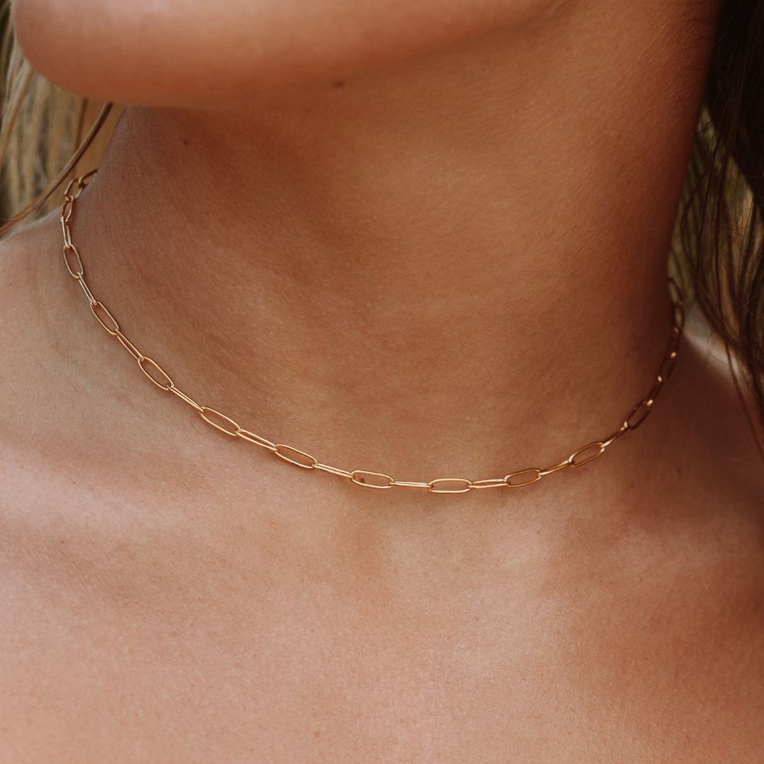 "Cozumel" Paperclip-Choker-Maison Doré