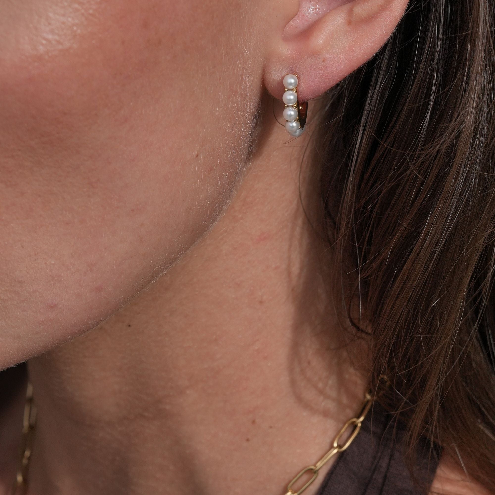 Lorena Creolen Ohrringe | 18K Gold-Maison Doré