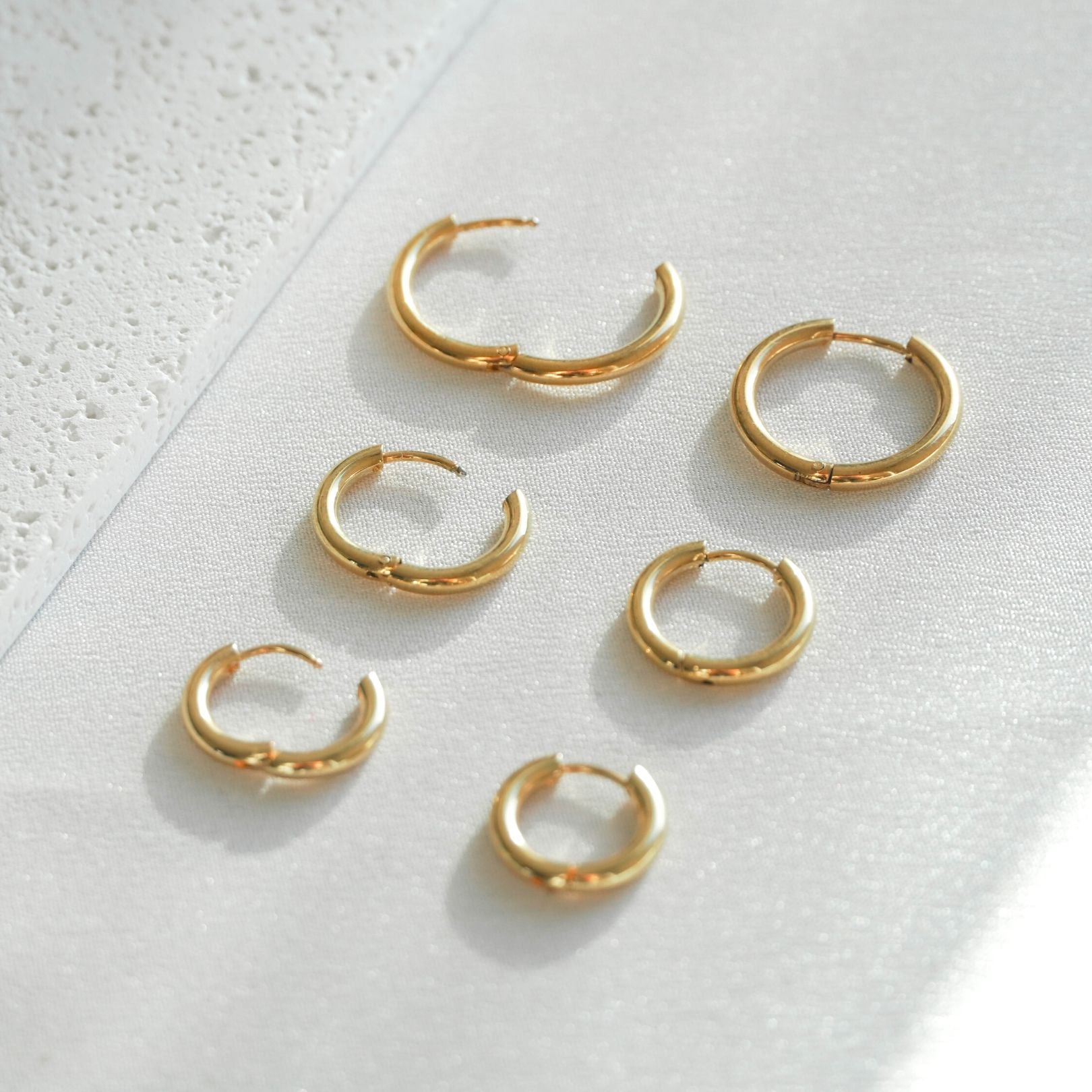 Dreifache Hoop Ohrringe Bundle-Maison Doré