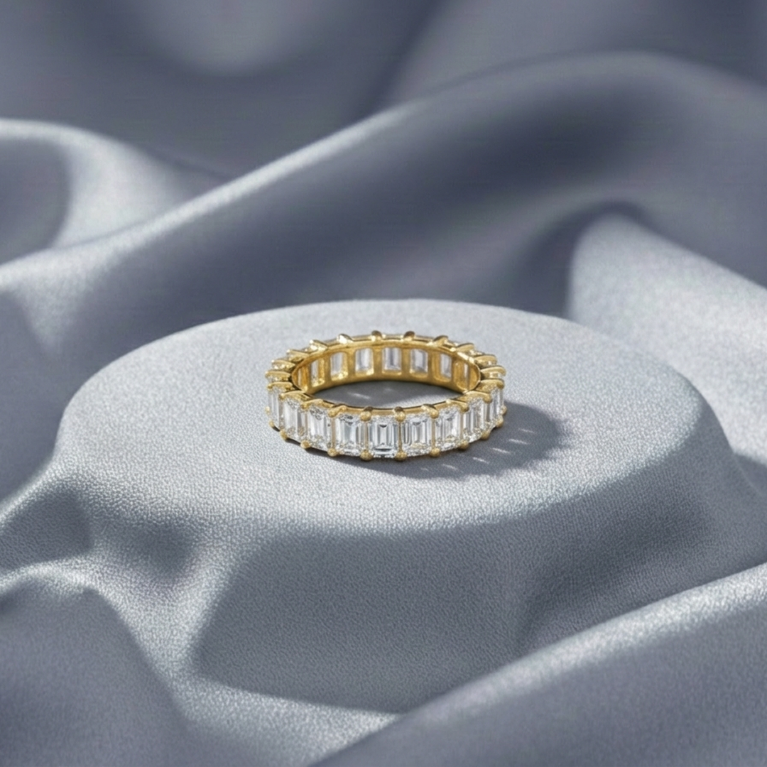 Kubischer Ring Gold