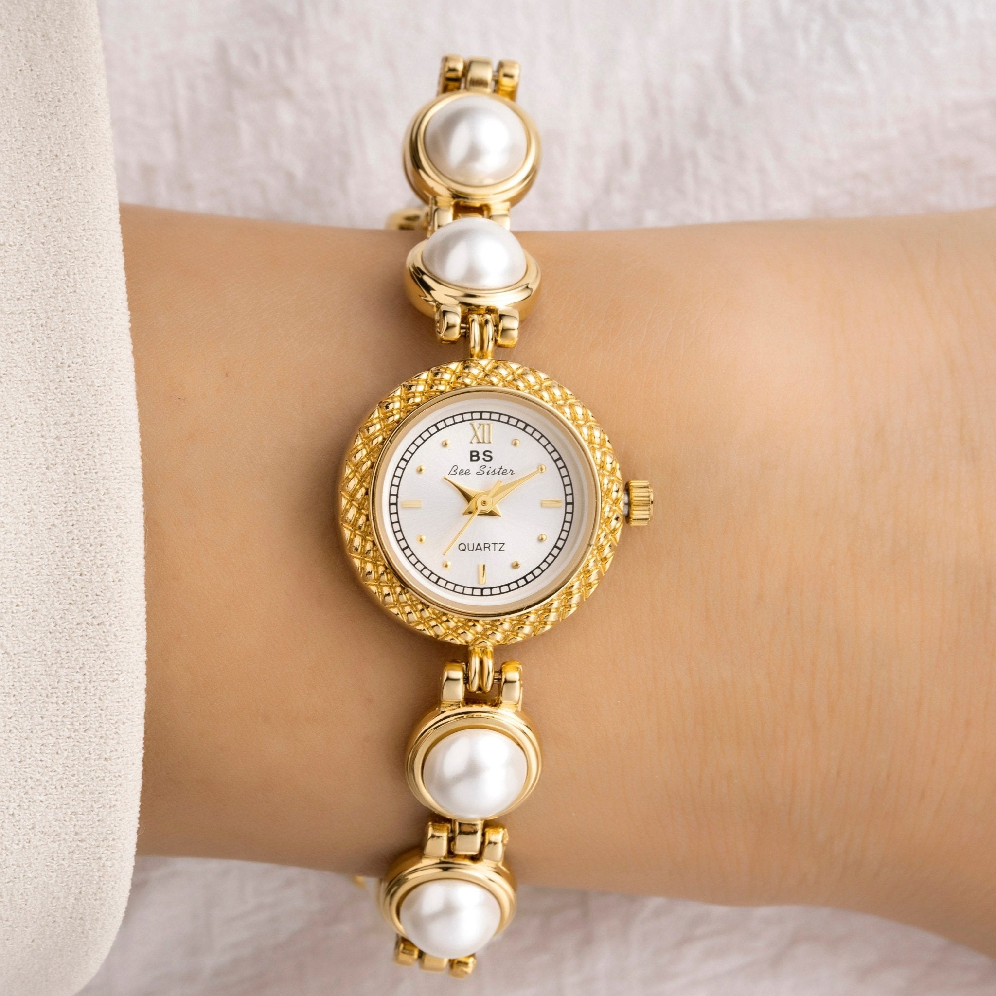 Dahlie | Weiß Gold-Maison Doré