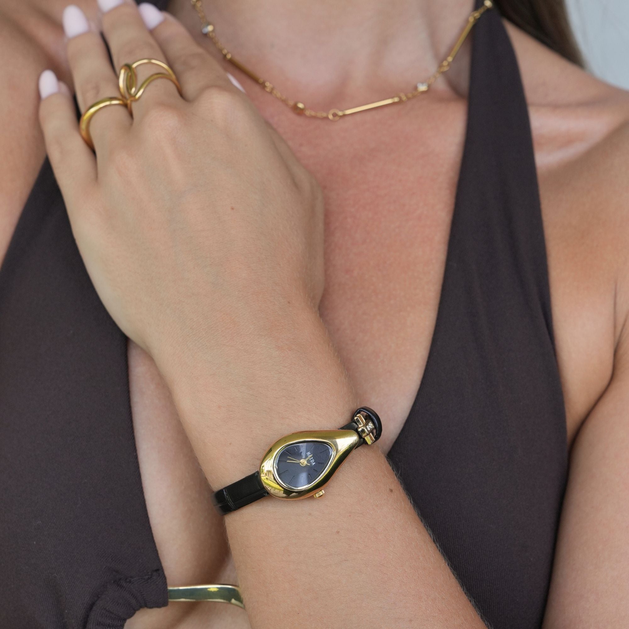 Valentina | Leren Gold-Maison Doré