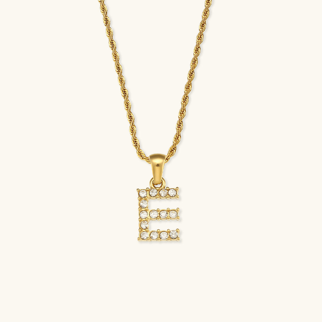 Maeve Buchstaben Initial Diamant Halskette