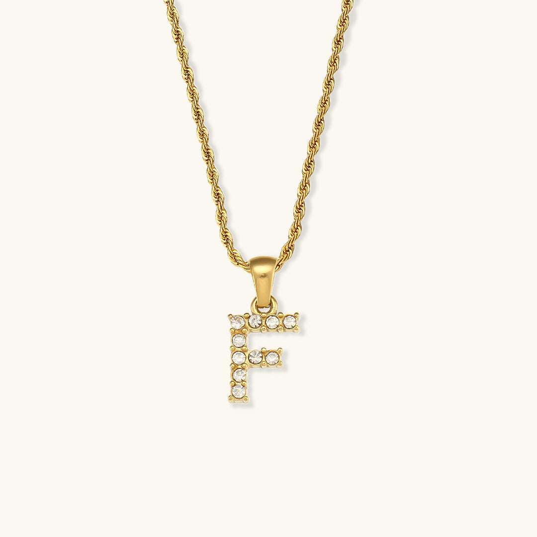 Maeve Buchstaben Initial Diamant Halskette