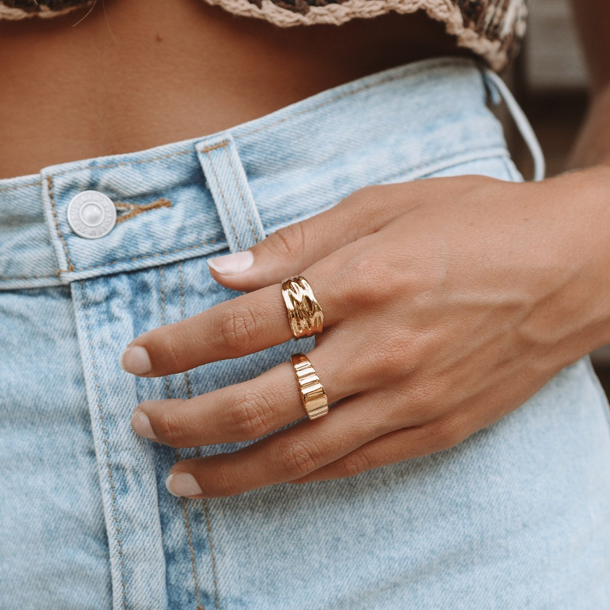"Gaia" Statement Ring-Maison Doré