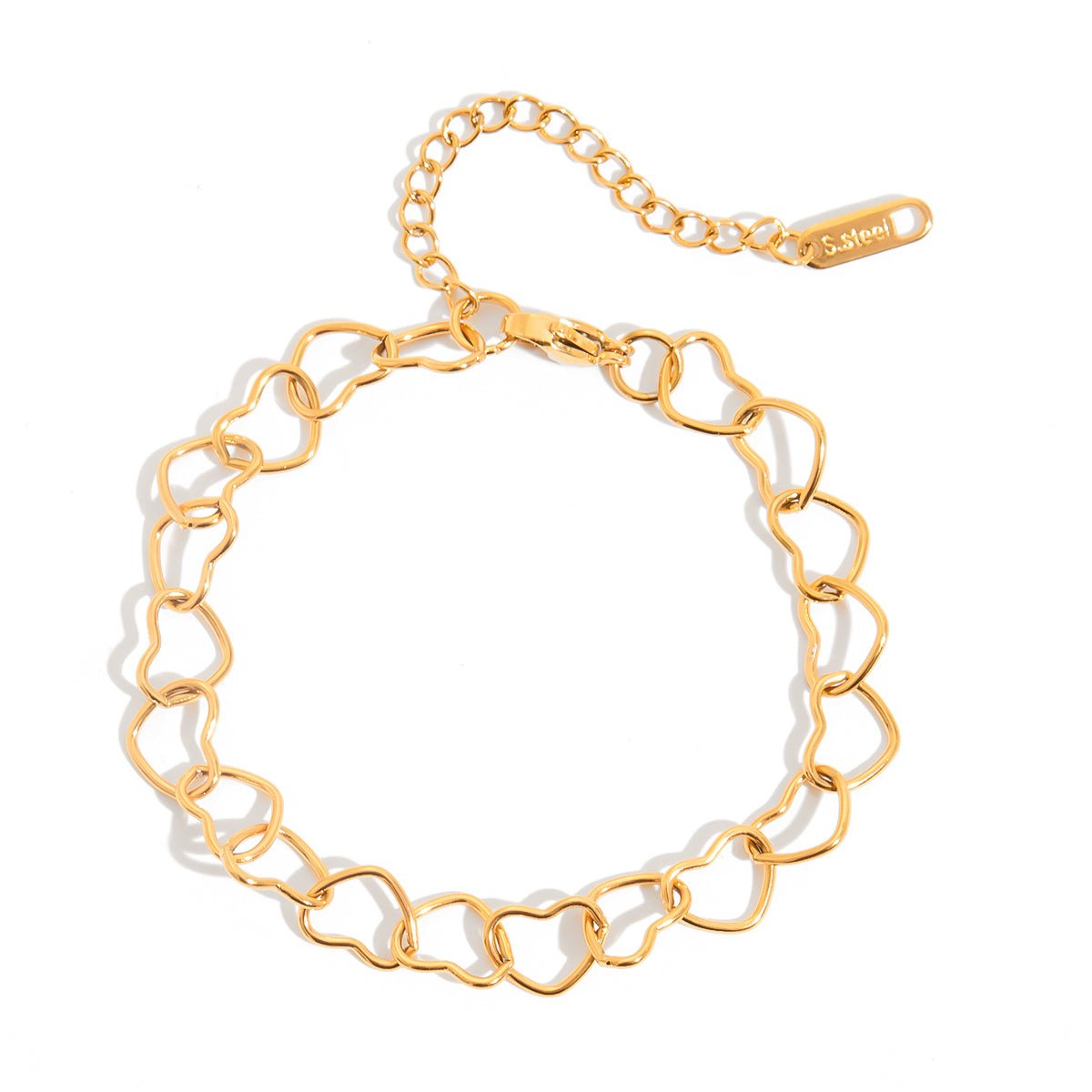 Isola Herz Link Armband | 18K Gold-Maison Doré