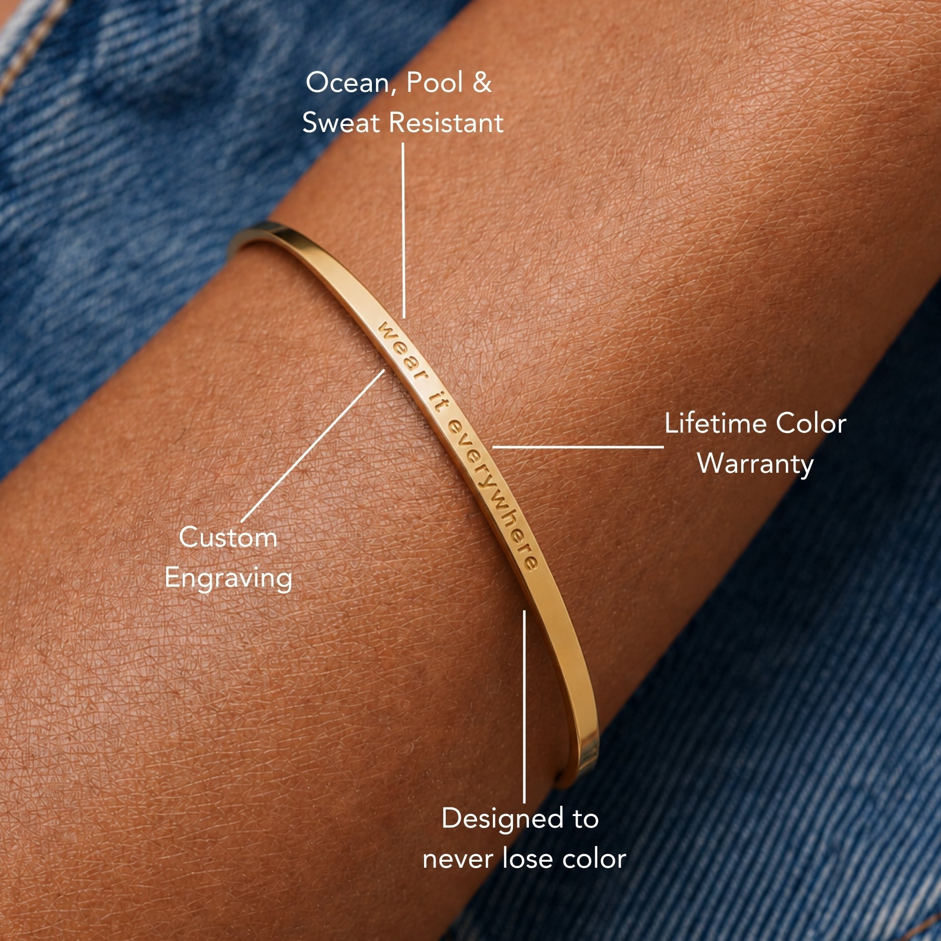 Gravierbares Armband-Maison Doré
