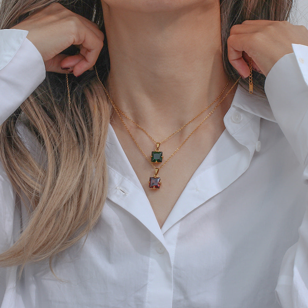 Imogen Diamant Halskette-Maison Doré